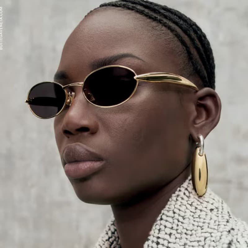 2025 novo estilo óculos de sol Anti-UV400 europeu americano único moda Metal óculos de sol High-End sentimento