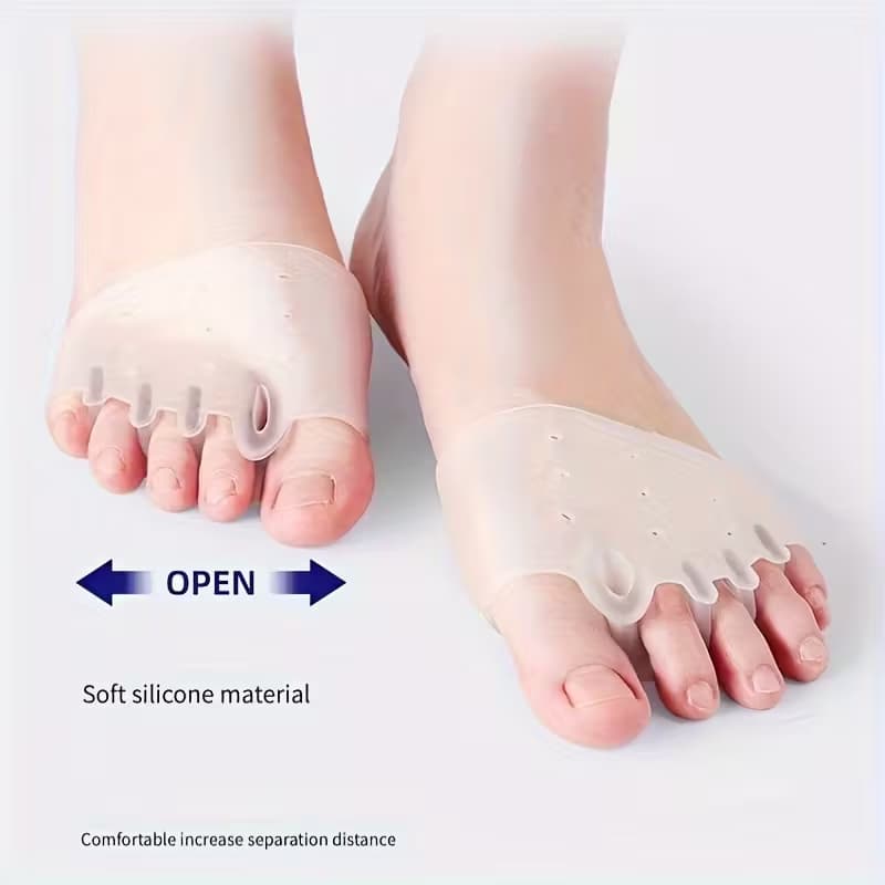 kit2 Capas para Dedos do Pé de Silicone,Invisíveis e Antiatrito Para Diferentes Sapatos e Cuidados com os Pés