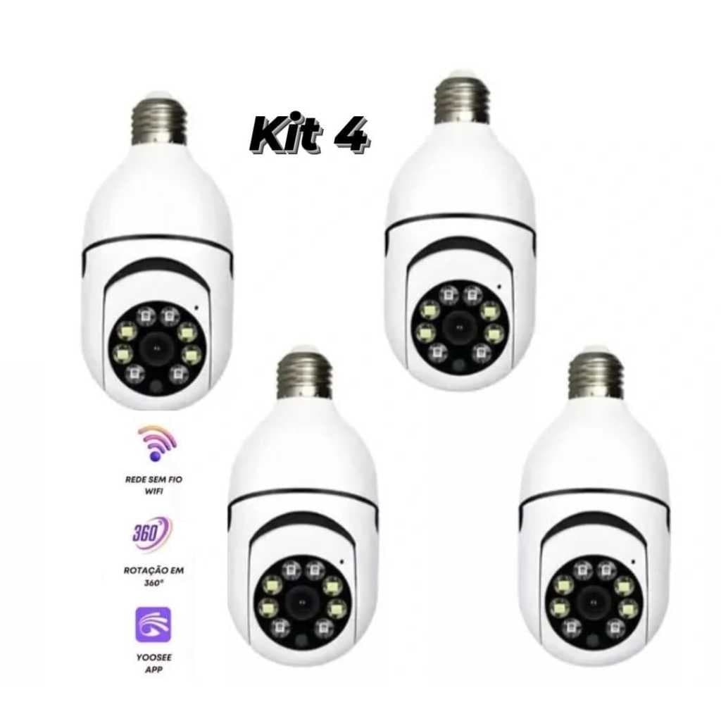 Câmera De Segurança À Prova D'água Aplicação De Lâmpada Sem Fio Full HD Night Vision