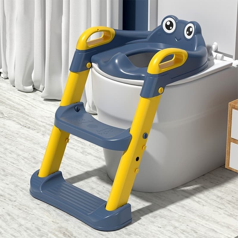 JOYA KID Assento Redutor Infantil com Escada para Vaso Sanitário，Altura Ajustável