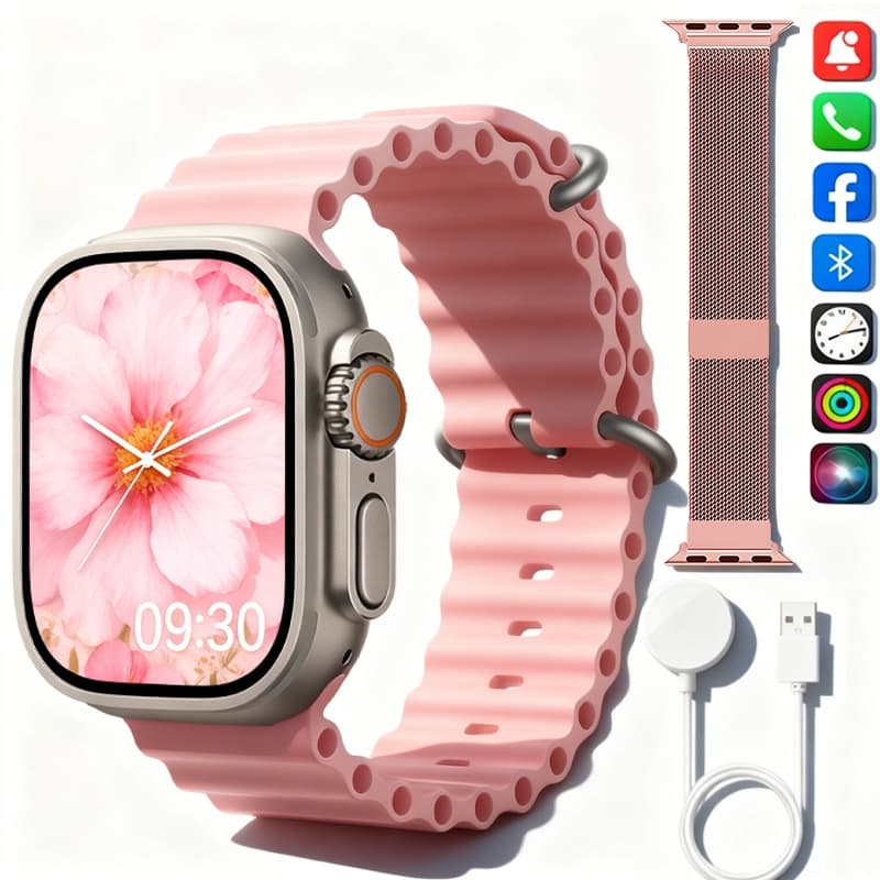 2025 Novo Smartwatch Relógio Inteligente mini 41mm , Esportivo Lembrete De Chamada ultra Tela DIY Imagem Digital