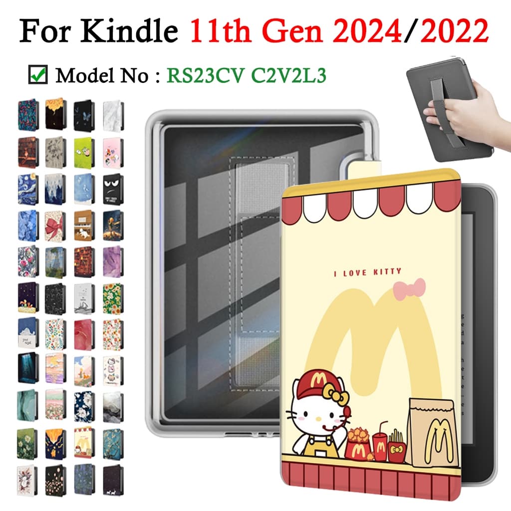 Para Kindle 11ª geração 2024 2022 RS23CV C2V2L3 6'' E-Reader Capa Portátil Acrílico Transparente