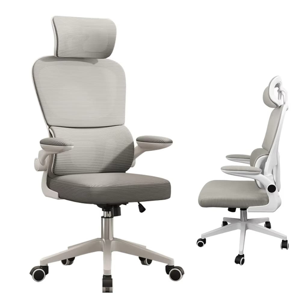Cadeira ergonômica, cadeira de apoio lombar portátil doméstica, tecido de malha