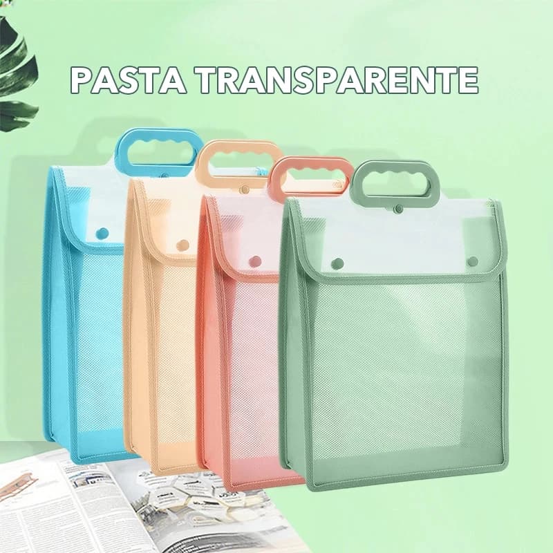 Pastas De Arquivo Portáteis , Saco Flip-top Portátil Impermeável Transparente Do Livro A4 Estudante