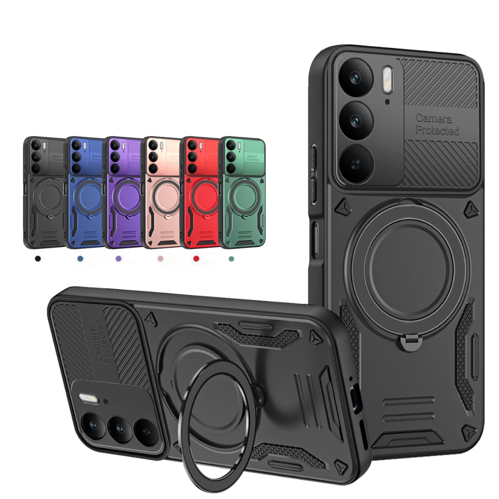 Realme C75 C75X C71 4G 5G 2025 Caso Armadura À Prova De Choque Anel Magnético Suporte De Proteção Da Câmera Telefone Cap
