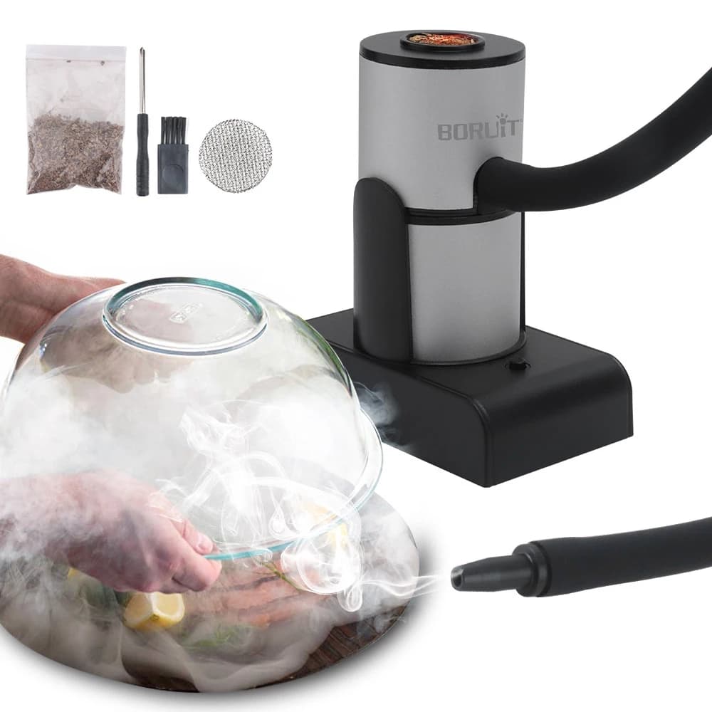 Utensílios de cozinha Mini defumador portátil salmão serragem bacon