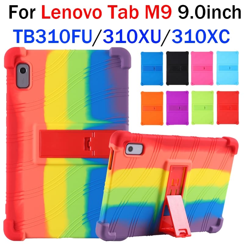 Para Lenovo Tab M9 9.0'TB310FU TB310XU TB310XC Tablet Suporte Caso Macio Silicone Líquido À Prova De Choque Capa