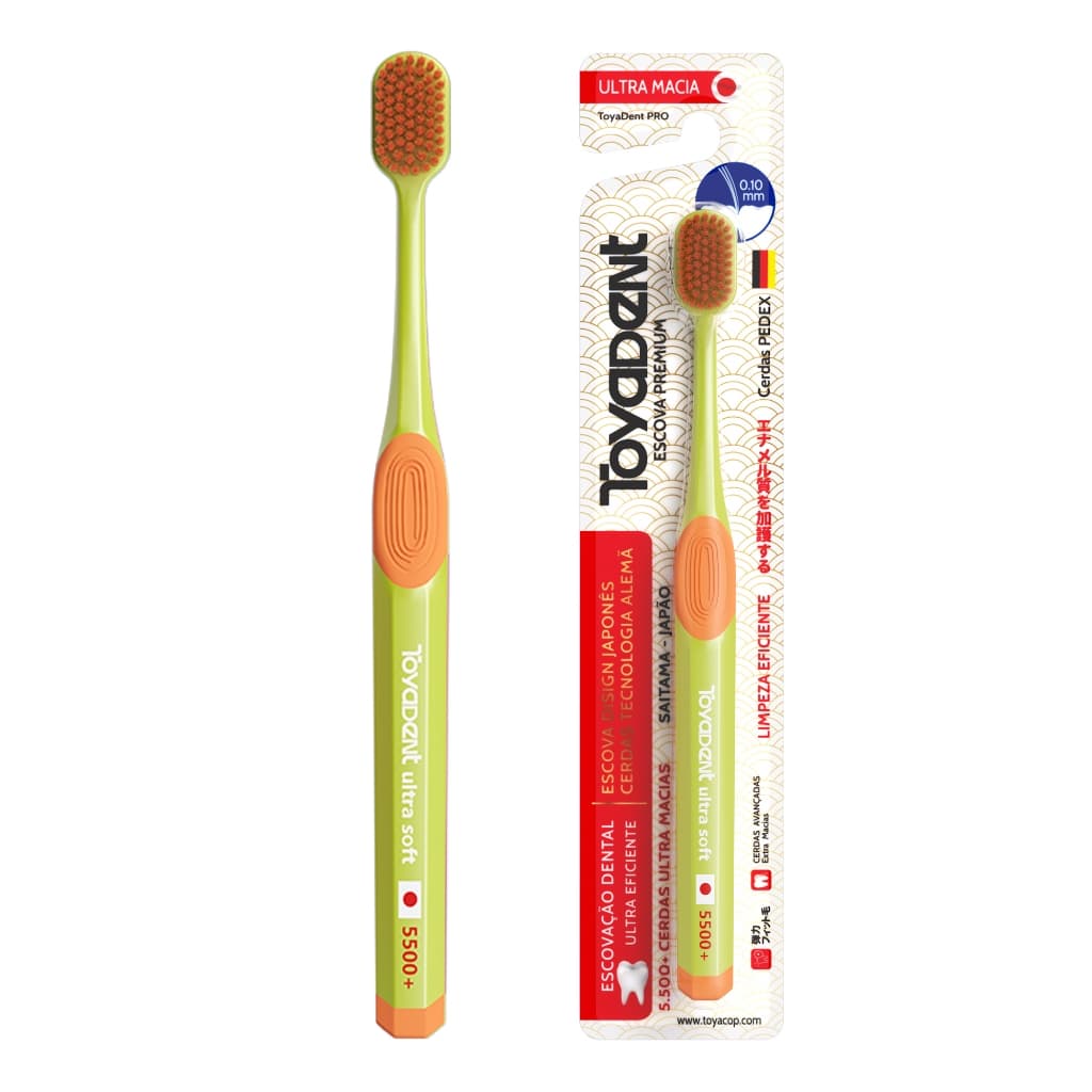 TOYADENT Escova dentes  ultra macia, 5500+ pêlos de escova, 6 cores