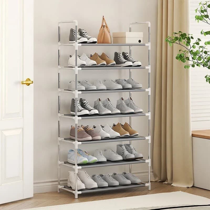 Sapateira vertical shoe rack altura capacidade para 27 pares ideal para organizar entrada sala