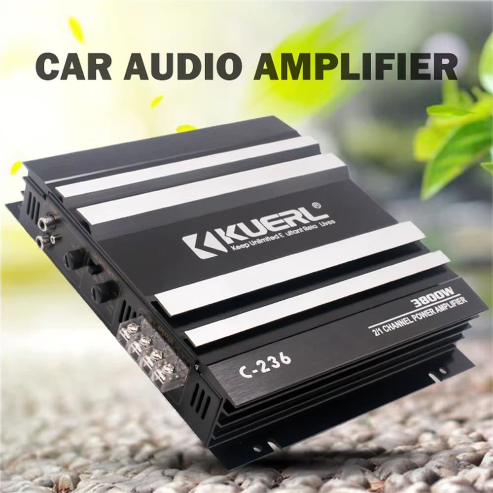 C-236 Modificação de áudio de carro de alta potência 3200W dois canais