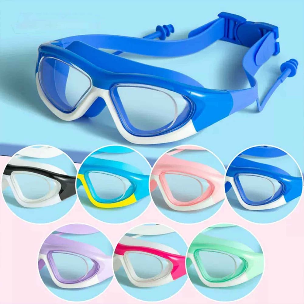 Crianças Óculos De Natação Grande Angular HD Silicone Selo Anti-Nevoeiro À Prova Dwaterproof Água Meninos Meninas Profis