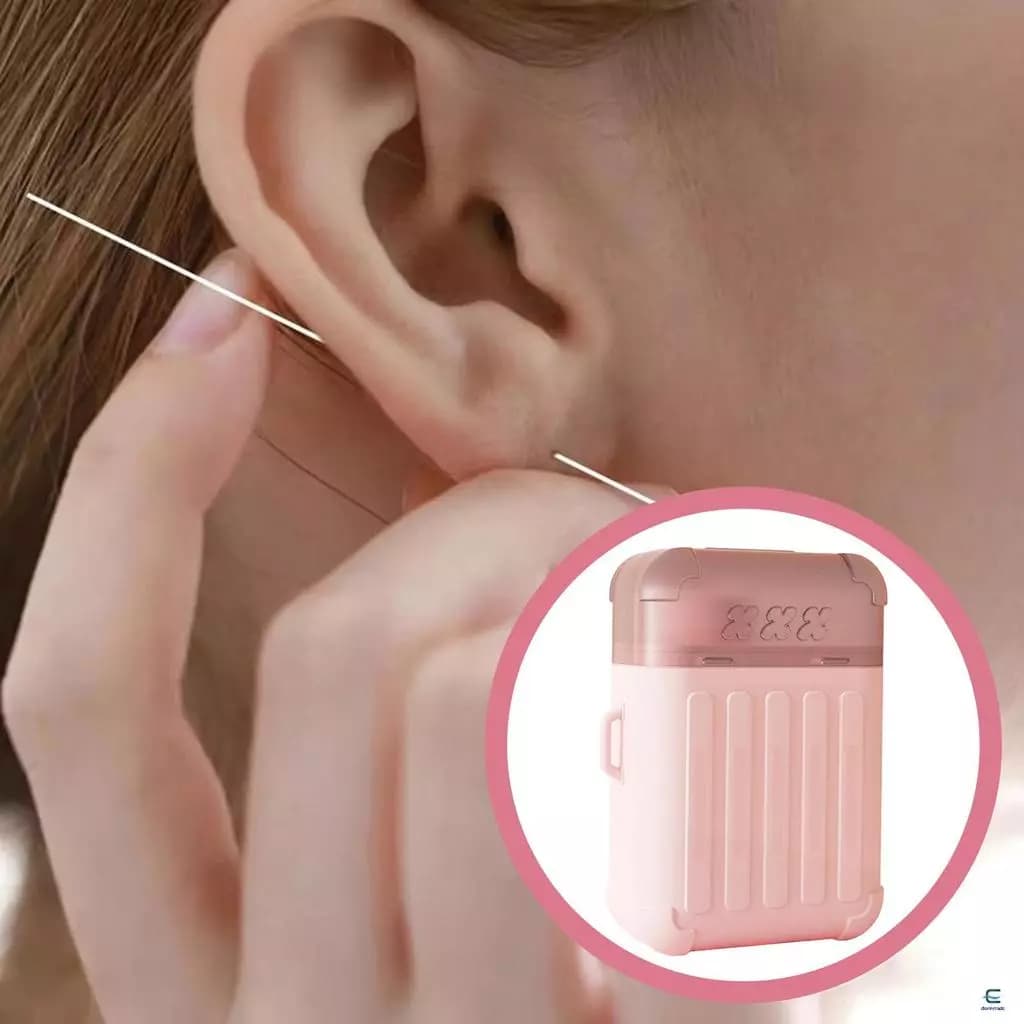 Conjunto De Limpeza De Brincos De 180 Peças-Limpador De piercing De Ouvido + Cordão , Adequado Para Uso Doméstico E Em V