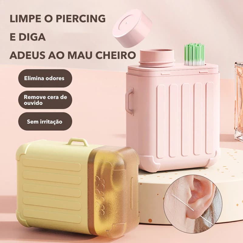 Conjunto De Limpeza De Ouvido Perfurado De 240 Peças , Kit De Ferramentas De Piercing Descartável , Fio Dental De Papel