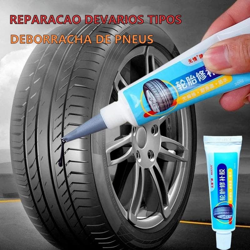 Cola Líquida Para Reparo De Pneus , Forte , Borracha Preta , Couro Macio E Instantâneo