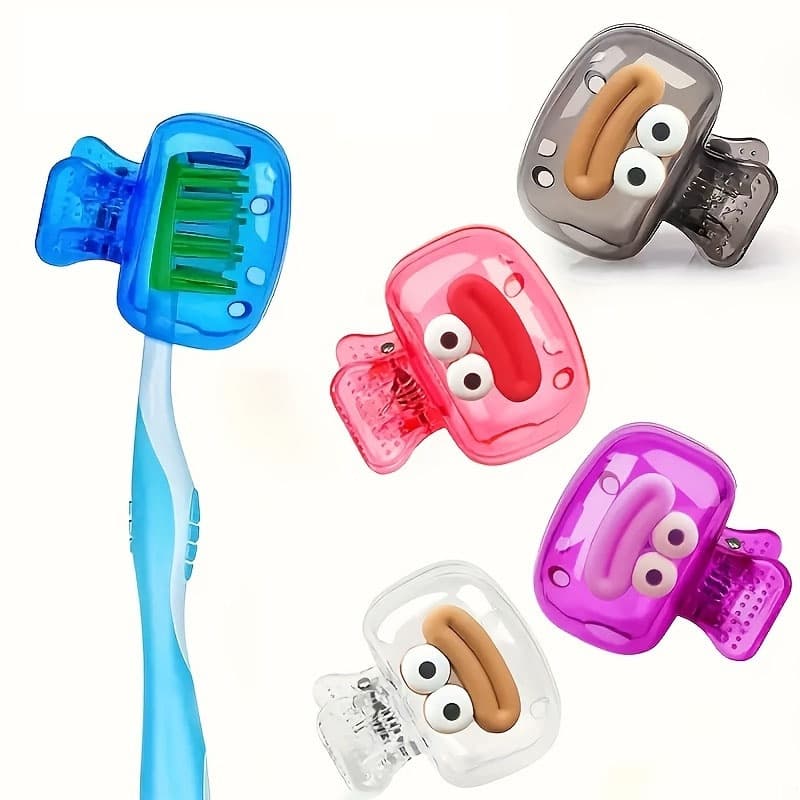 4PACK Tampa Da Escova De Dentes Dopamina , Caixa De Armazenamento Cabeça Doméstica , Protetora Portátil De Viagem Com Su