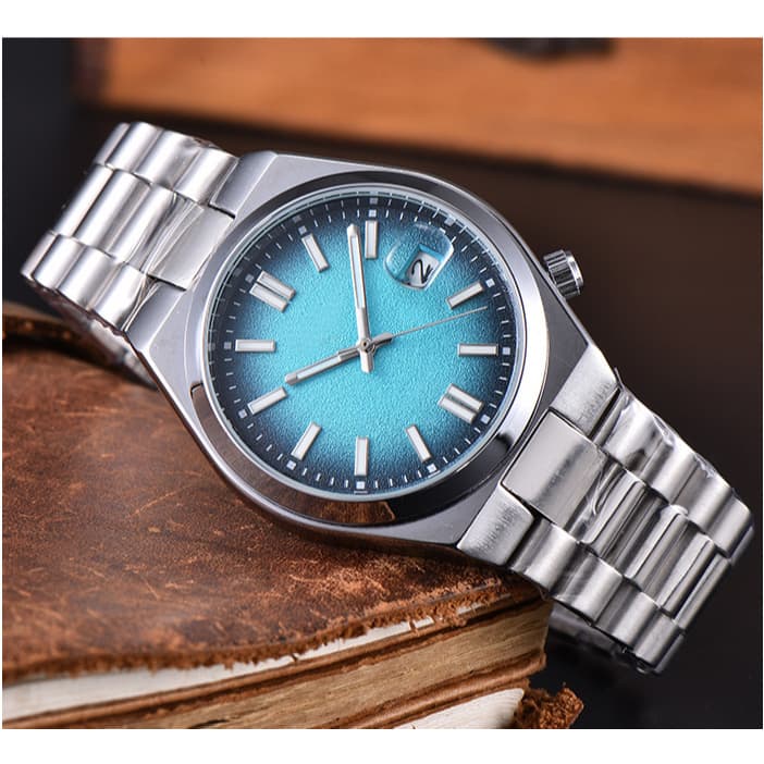 Relógio masculino com pulseira de aço de alta qualidade com movimento mecânico automático C//ZEN.