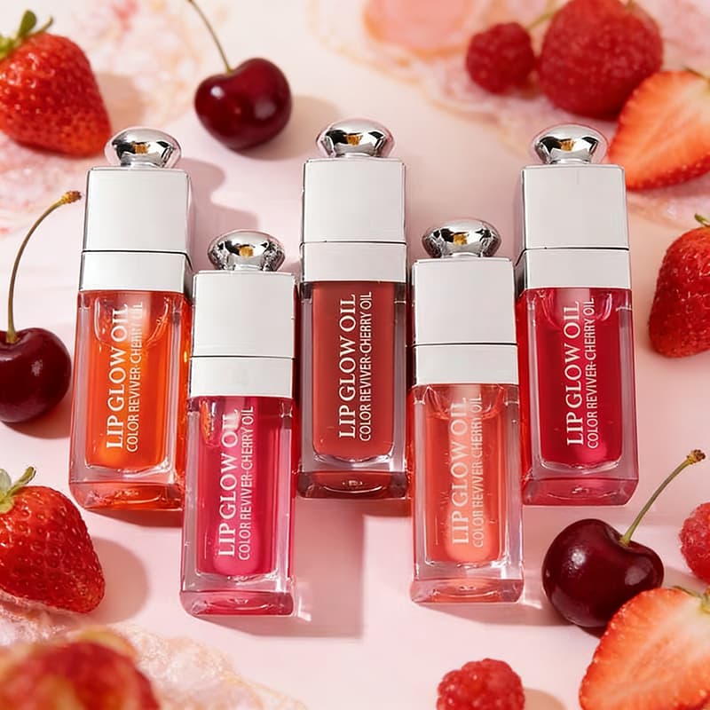 Rosa Plumping Gloss Óleo Brilho Cuidado Esfoliante Labial Hidratante Que Muda De Cor