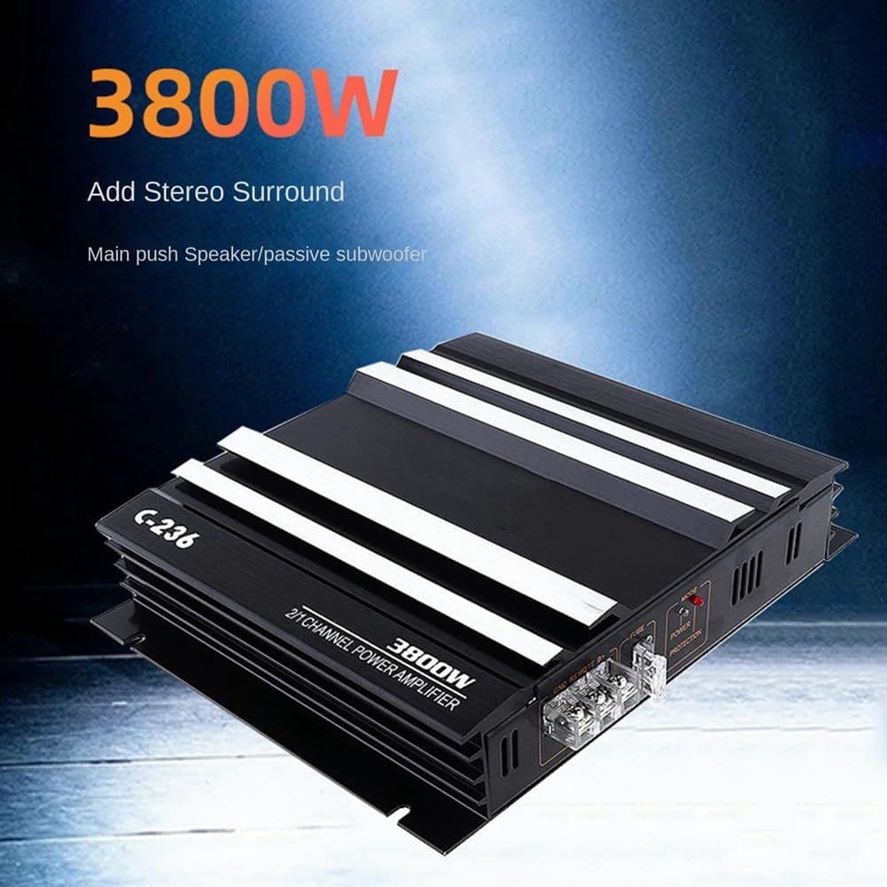C-236 Modificação de áudio para carro de alta potência 3800W 2 canais