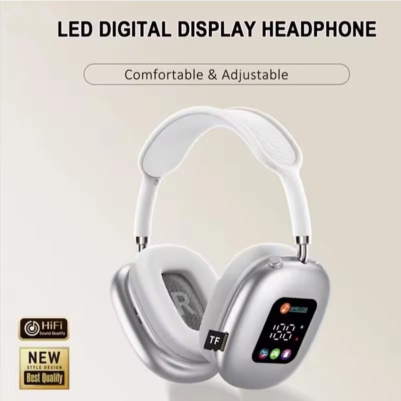 Fones De Ouvido Bluetooth Pendurados Sem Fio Com Display RGB E Leitura De Cartão De Longa Duração Da Bateria Para Esport