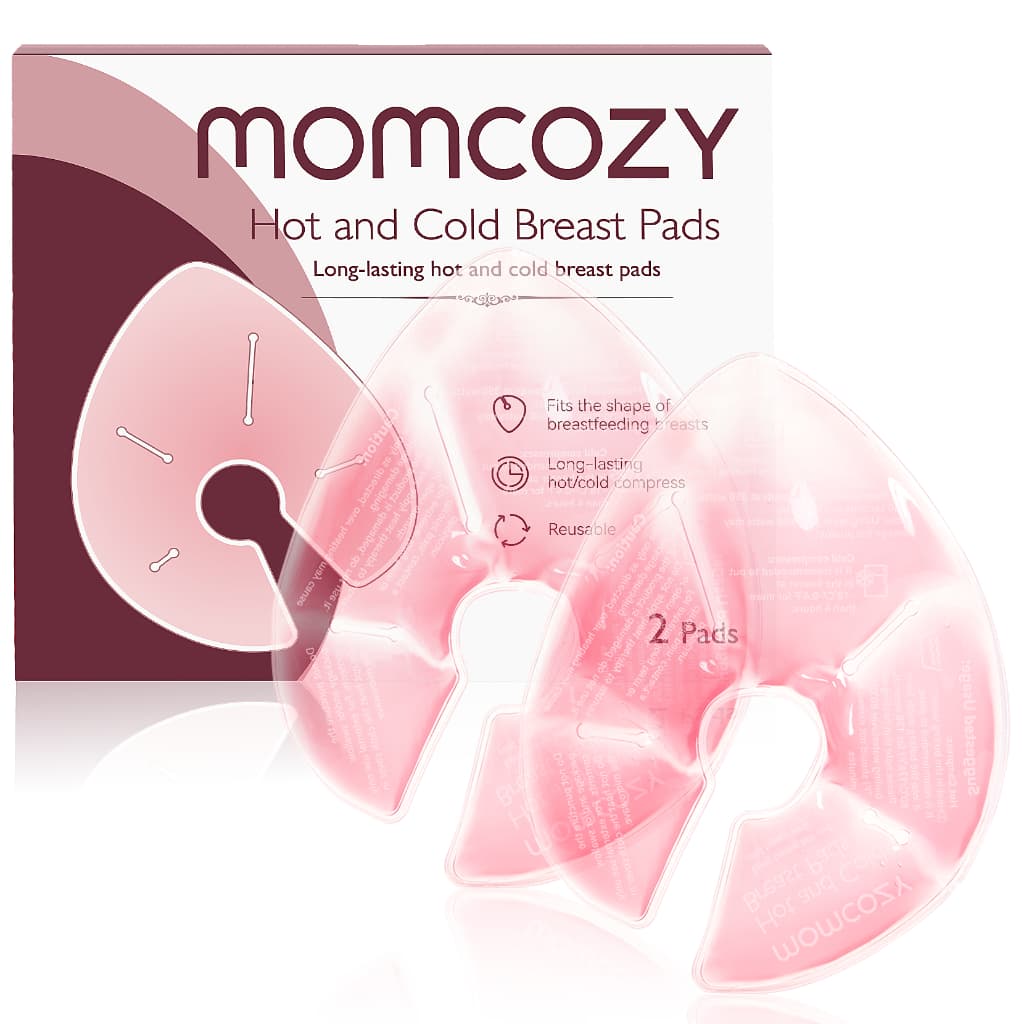 Pacotes De Terapia De Mama Maiores Momcozy , Almofadas Quentes E Frias Com 2 Capas Macias , Itens Essenciais Para Amamen