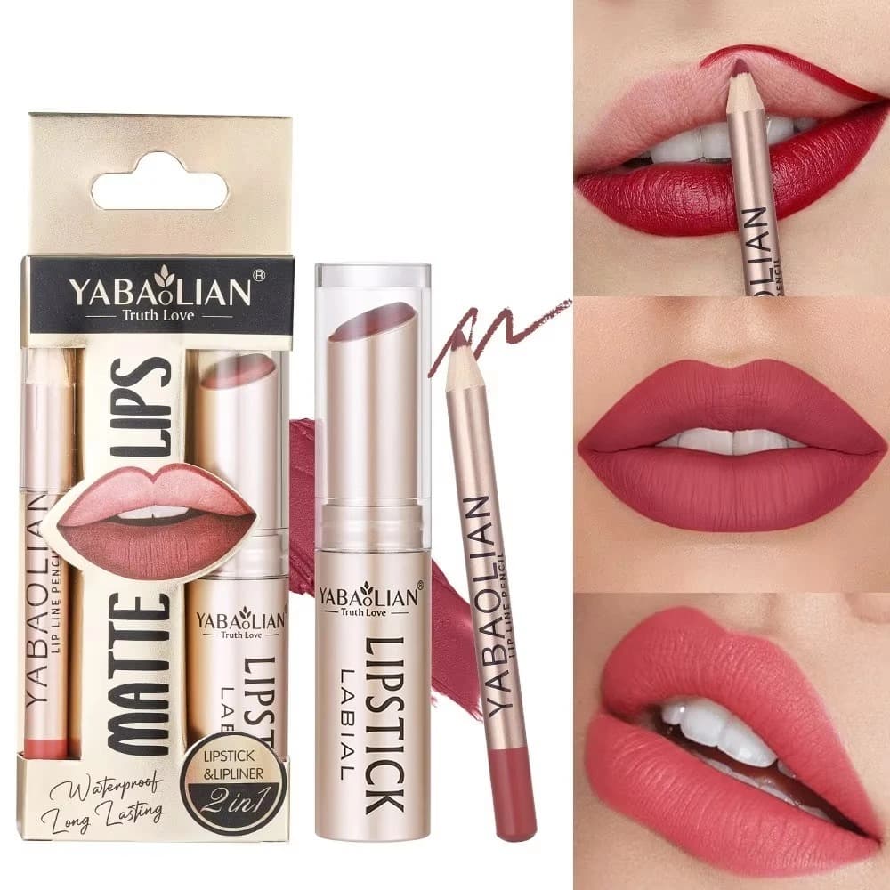 Conjunto De Batom + De 12 Cores Fosco De Fácil Coloração Vermelho nude De Longa Duração Renderização De Alta Cor Não Des