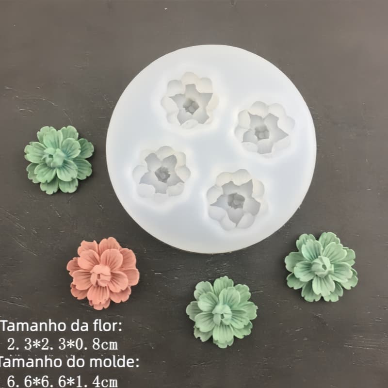 Flor De Jasmim/ Cerejeira Pêssego Molde De Silicone Para Bolo Decorações Mousse De Chocolate Bandeja De Gelo Cozinha