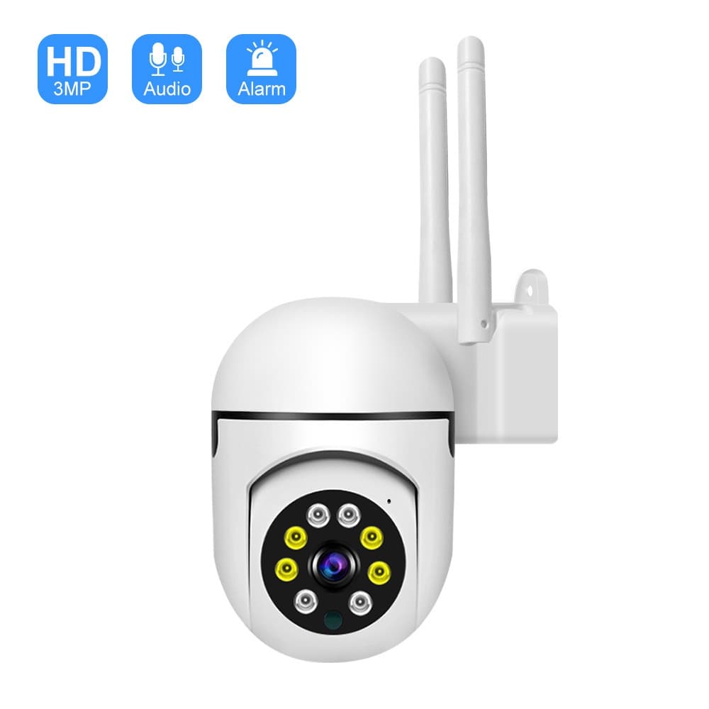 Câmera De Segurança 1080p Ip Wifi Rastreamento Automático Movimento Bidirecional Visão Noturna