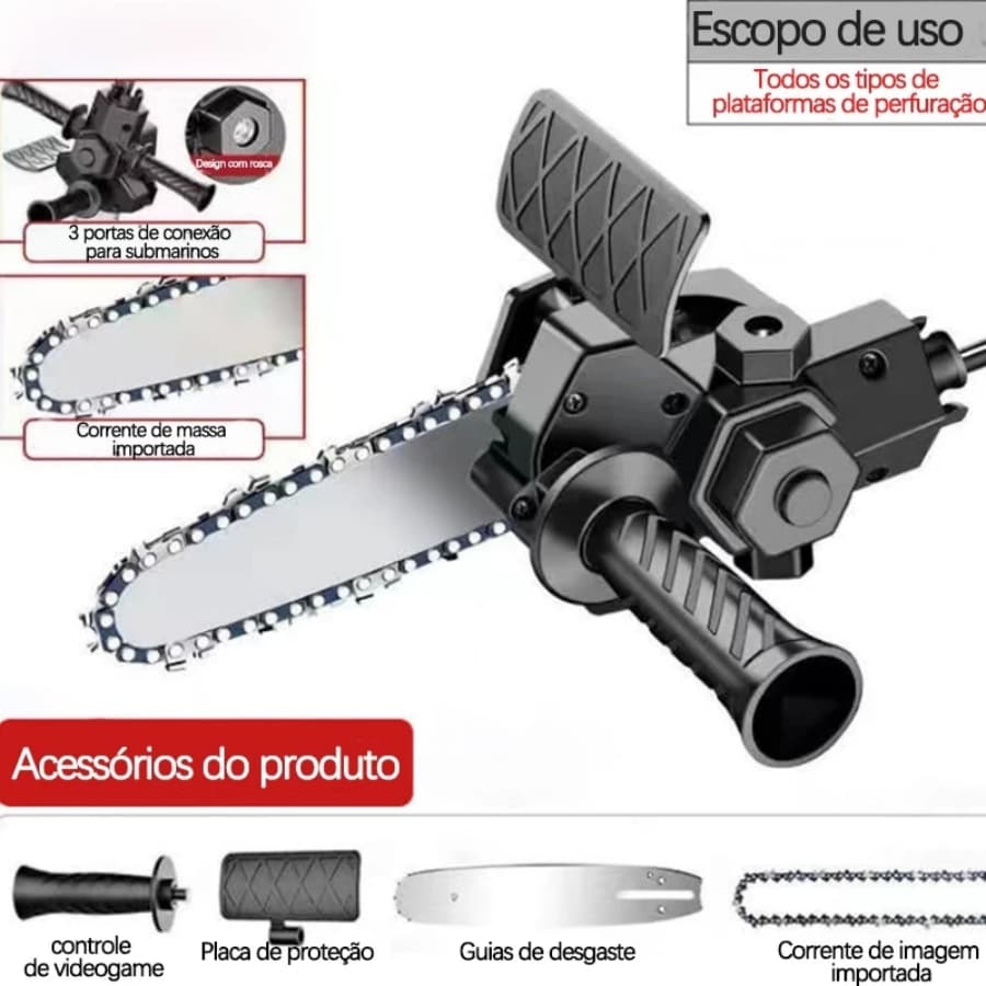 Adaptador de serra tico-tico para furadeira, compatível com furadeira, chave de fenda e ferramentas de corte