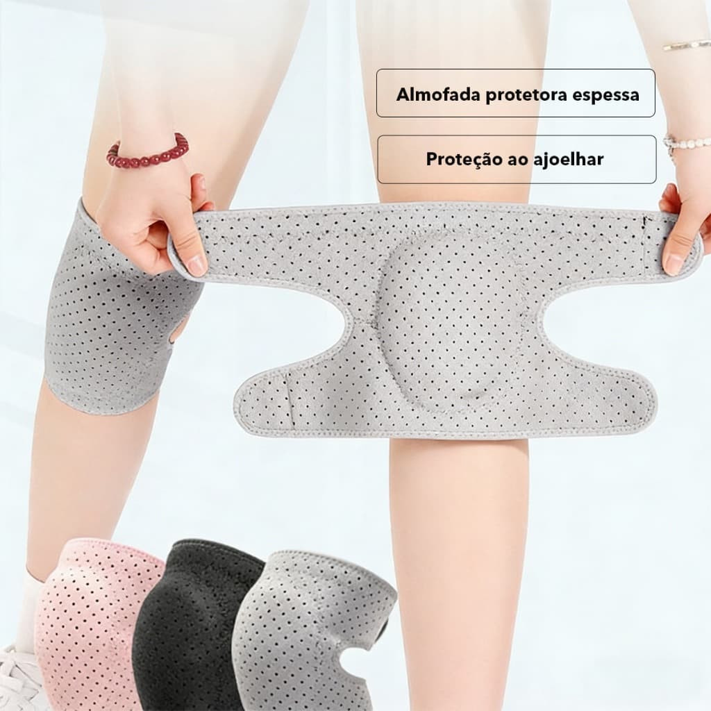 Proteção para Articulação do Joelho Joelheira Esportiva Antichoque para Dança, Yoga e Exercícios, Unissex
