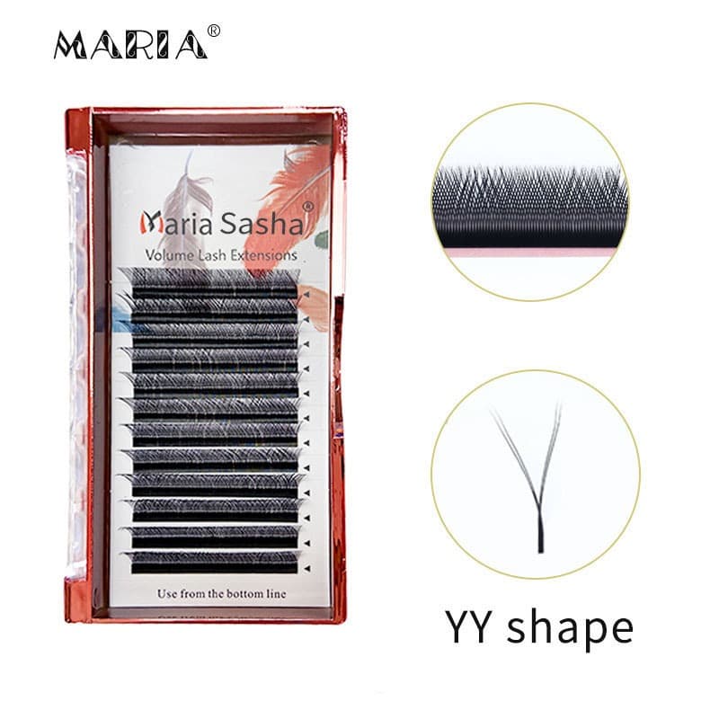 Maria YY Volume Extensões De Cílios M Onda 0.07 Y Fio Beleza 7mm Maquiagem Suprimentos Atacado
