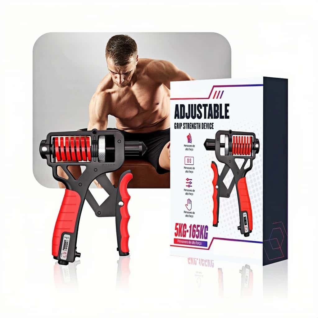 Grip Trainer, 200lbs Resistência Mão Grip Pulso Antebraço Força Trainer