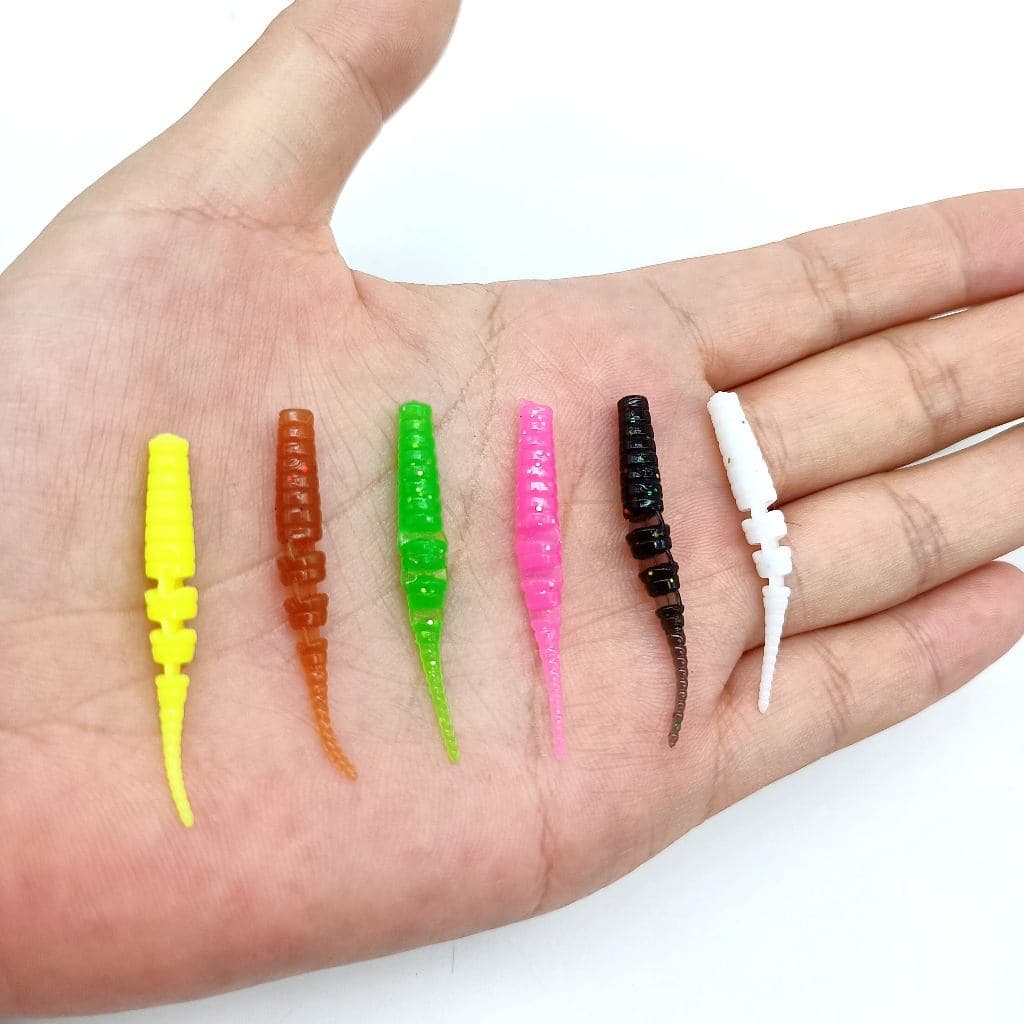Dupladuoyu 10 Pcs TPE Mini Isca De Pesca Macia Silicone 0.3g/40mm Artificial Swimbait Jig Wobbler Baixo Equipamento