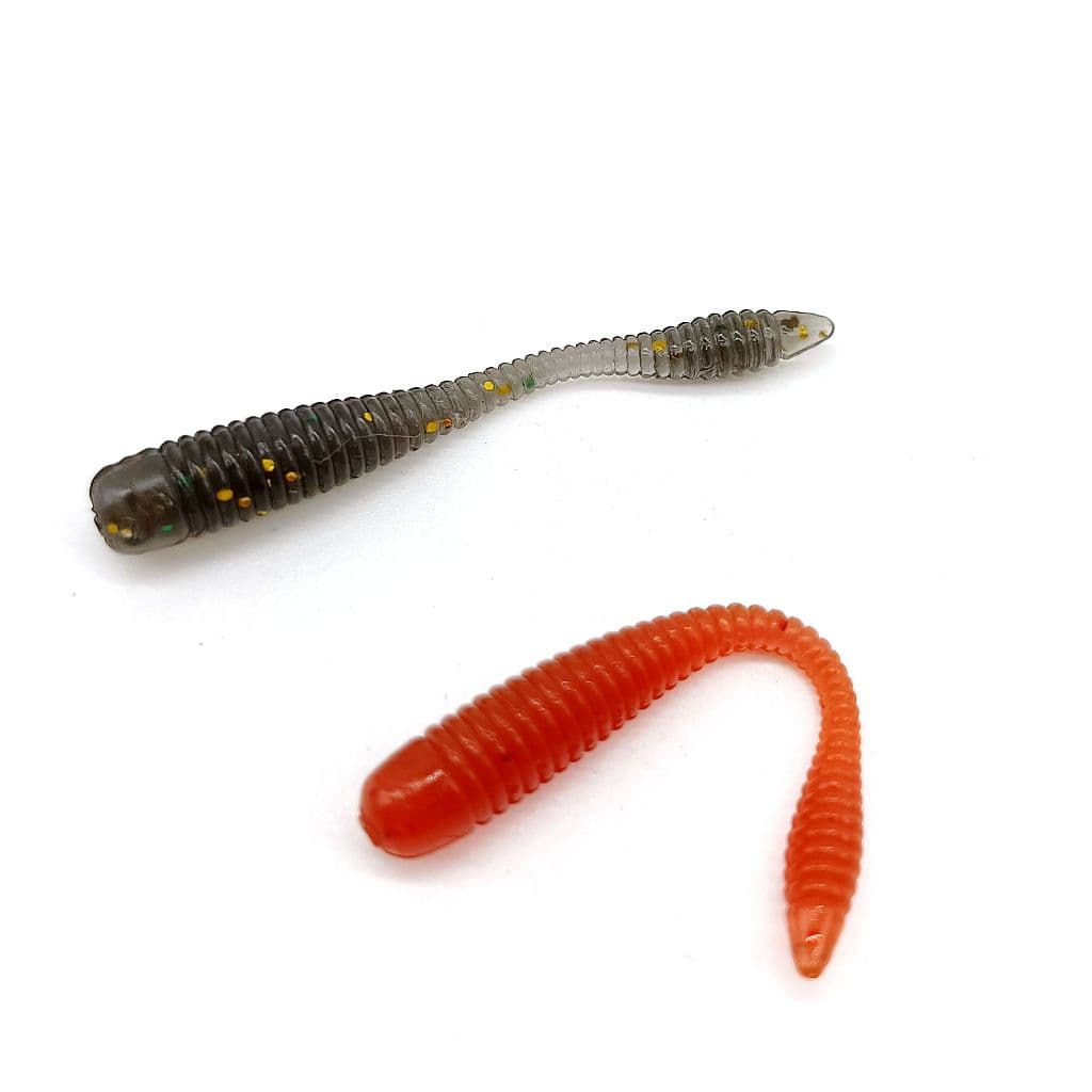 Dupladuoyu 10 Pcs Mini Isca De Pesca Macia 0.2g/38mm Pequena Silicone Artificial Jig Wobbler Verme Macio Equipamento De