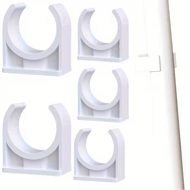 Braçadeiras De Suporte Para Tubos De PVC De 20/25/32/40/50 Mm , Adequadas E Mangueiras , Fáceis De Instalar .