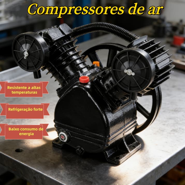 Unidade Compressora Cabeçote Em V - 6 A 10 Pés Ucmv6 Motomil