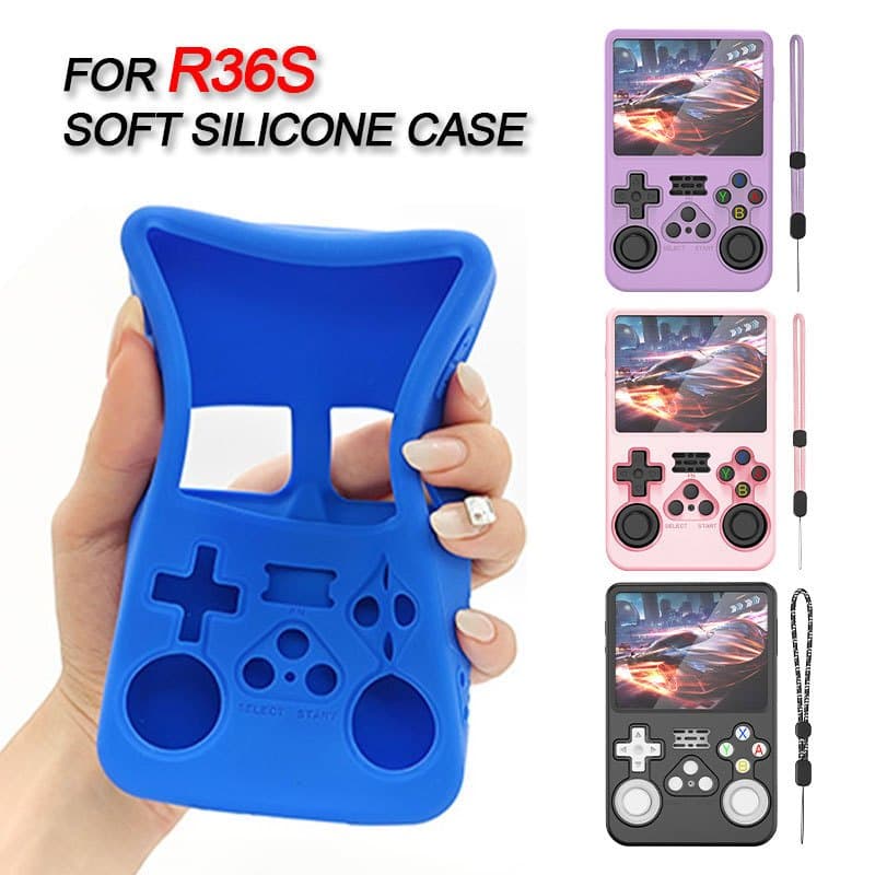 Capa De Silicona Flexível Para R36S Consola De Jogos Skin Shell Moda Cor Protetora Case Acessórios