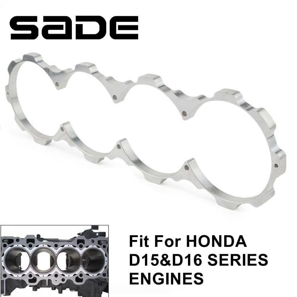 SADE Para Honda Acura SOHC D16 D15 D16Y D16Z Civic T6061 Bloco De Motor De Alumínio Guarda Blockguard Alta Pressão Rolam