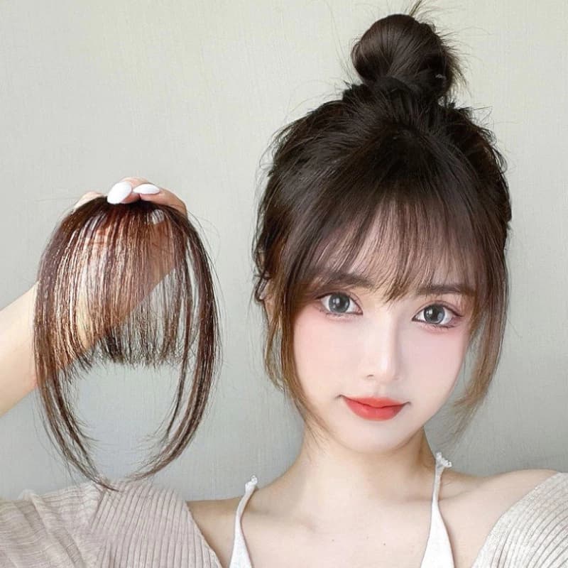 Franja De Cabelo Orgânica , Idêntico A Humano , Várias Cores