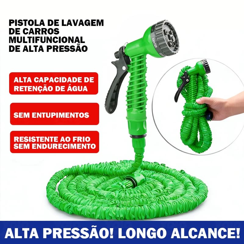 Mangueira Mágica 15M 30M Flexível 7 funções Jato Irrigação para Jardim Lavagem de Carro
