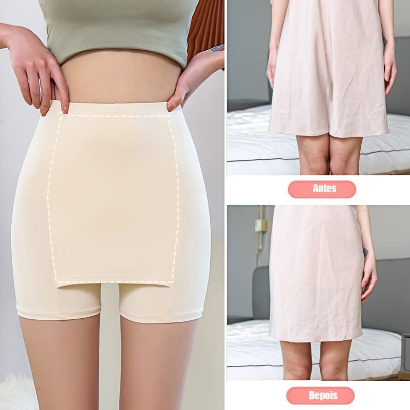 Leggings Seda Gelada Cintura Alta Dupla Camada Sem Costura Slim Verão Refrescante Confortável Versátil