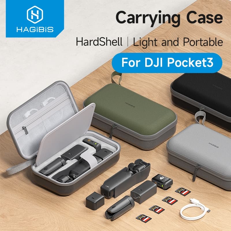 Hagibis Estojo De Transporte Portátil Para DJI Osmo Pocket 3 Creator Combo Bolsa De Armazenamento Acessórios De Leitor D