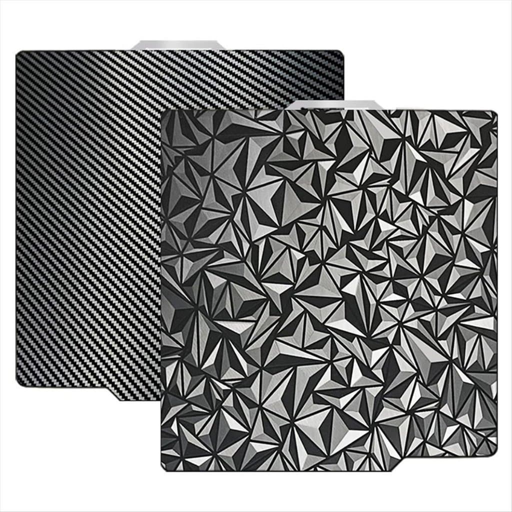 Placa De Construção PEO PET Para Impressora 3D Bambu-Lab X1/X1C/X1E/P1P/P1S/A1 , + Superfície De Fibra De Carbono257x257