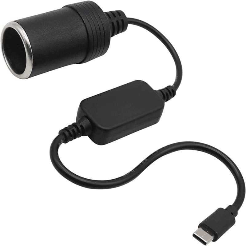 Adaptador De Acendedor De Cigarro USB Para Carro,  Adaptador De Alimentação De 5 V Para 12 V