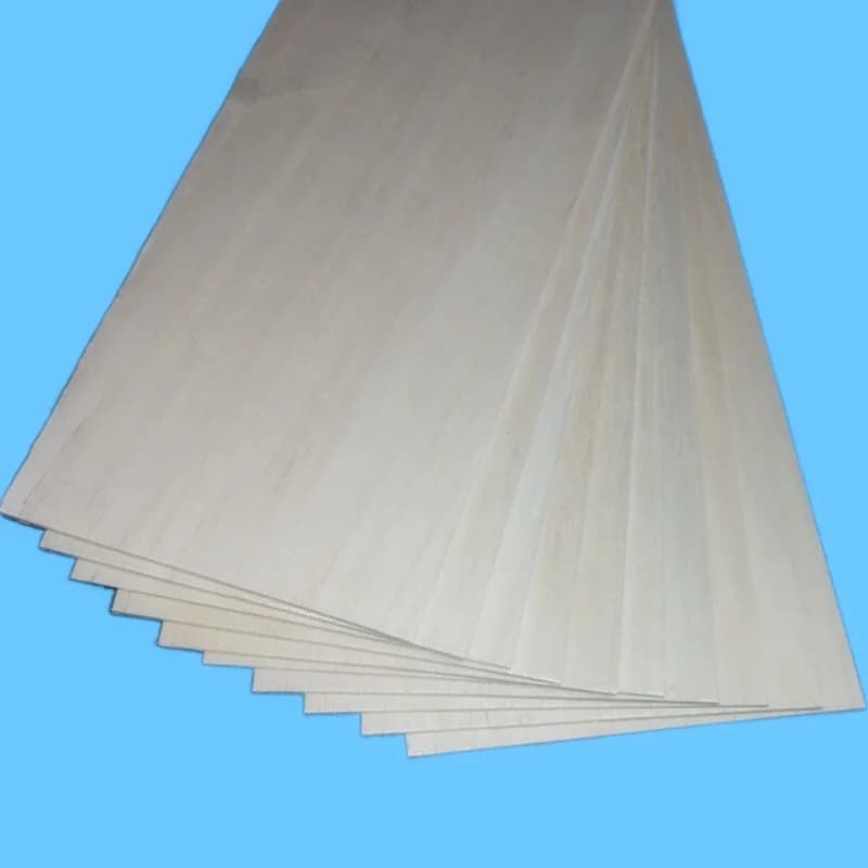 Chapas Madeira Balsa 5 Unid. 400x100mm - Espessura 0.75 a 10mm para Aeromodelismo, Maquetes e Artesanato | Fácil Corte