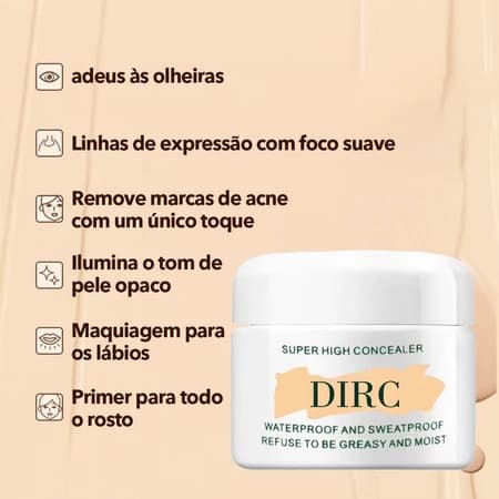 Corretivo hidratante à prova d'água, cobertura de Acne, corretivo de olheiras, modificação de contorno Facial