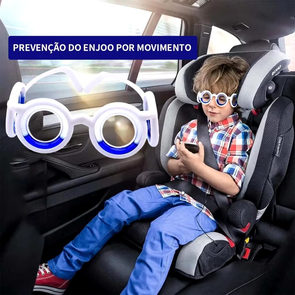 Óculos anti náuseas anti enjoo do movimento. Não enjoar carro, ônibus, barco, movimento