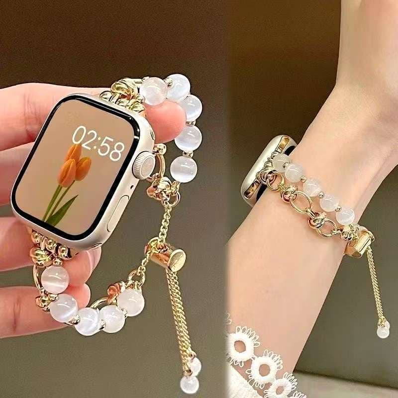 Pulseira feminina adequada para Apple Watch 38mm/42mm pulseira Fashion opala