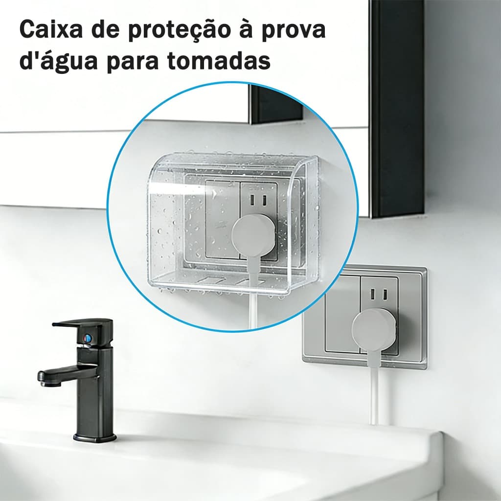 Capa Protetora  Segurança Para Crianças , De Interruptor Autoadesivo Portátil , À Prova D'água ,Tomada Elétrica , Prote