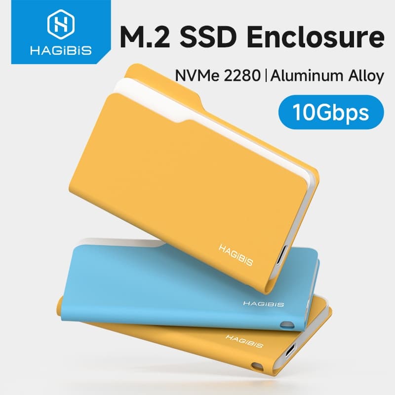 Gabinete SSD Hagibis M . 2 NVMe 10 Gbps USB3.2 Gen2 Transferência De Alta Velocidade Compatível Com SSDs Em 2230/2242/22