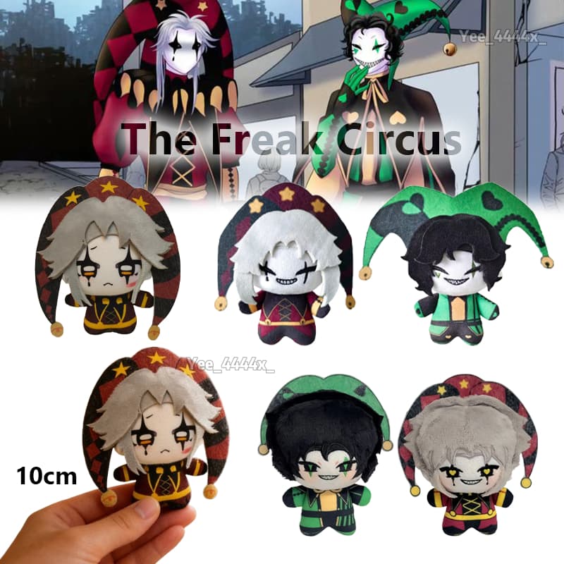 The Freak Circus Pierrot E Arlequin Plushies 10cm Tema De Jogo Fofo Boneca De Pelúcia Para Meninos Meninas Colecionadore